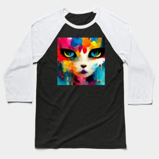 Abstract Cat Baseball T-Shirt